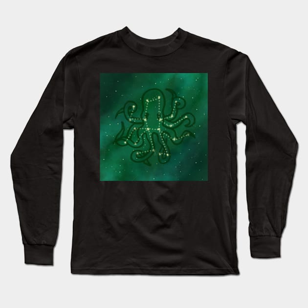 Octopus constellation Long Sleeve T-Shirt by OctopodArts